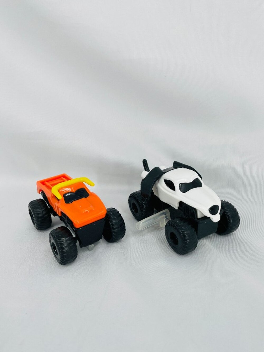 McDonald's Vintage Wind Up Monster Truck Toy Cars - Orange and White Dog